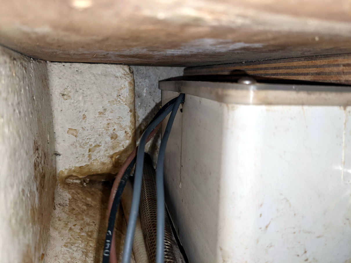 Shower drain bilge sump wiring