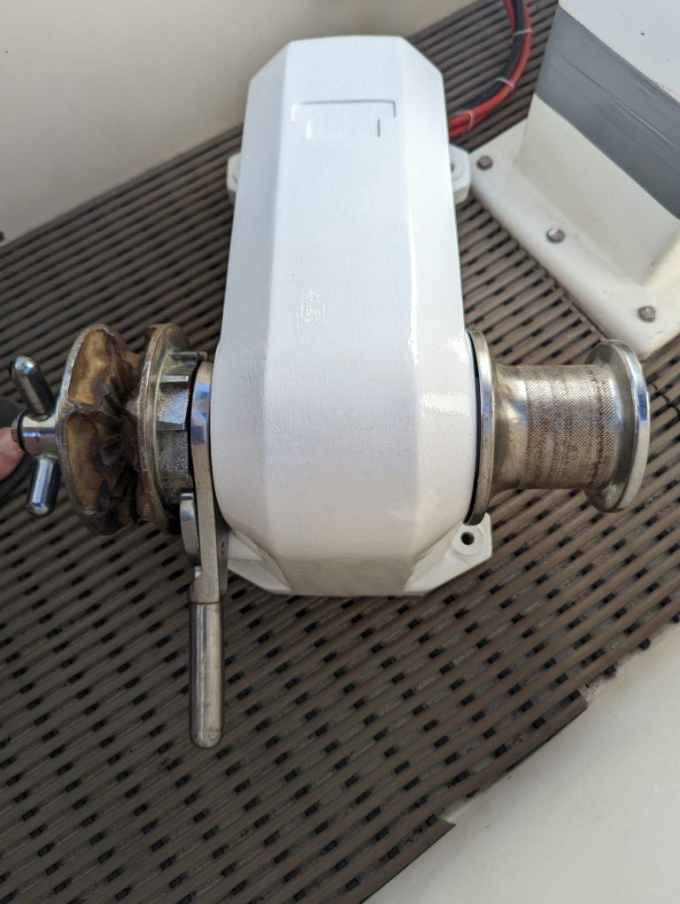 Anchor winch rebuild - front